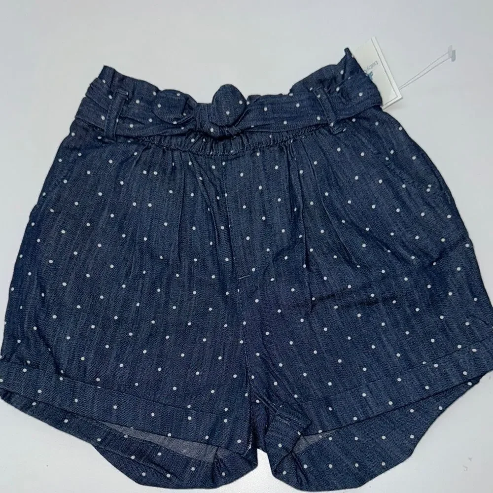 🔥GAP Blue Polka Dot Elastic Waist Shorts